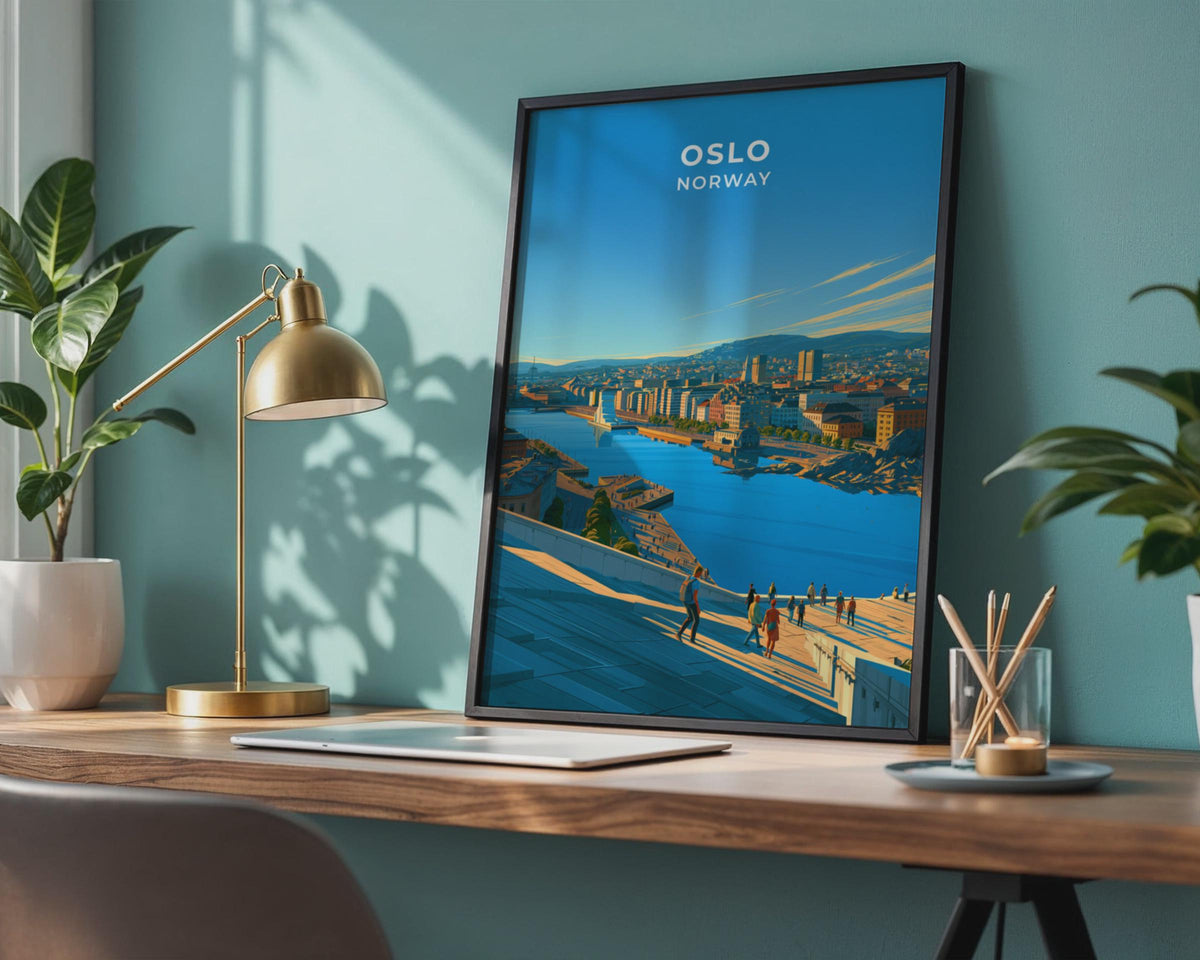 Oslo Norway Travel Poster