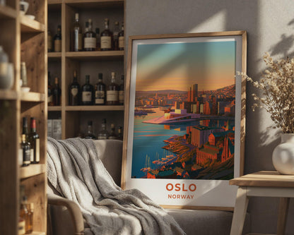 Oslo Norway Travel Poster