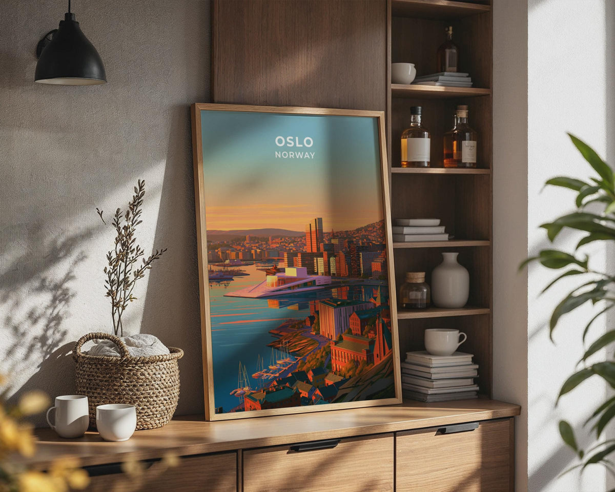 Oslo Norway Travel Poster