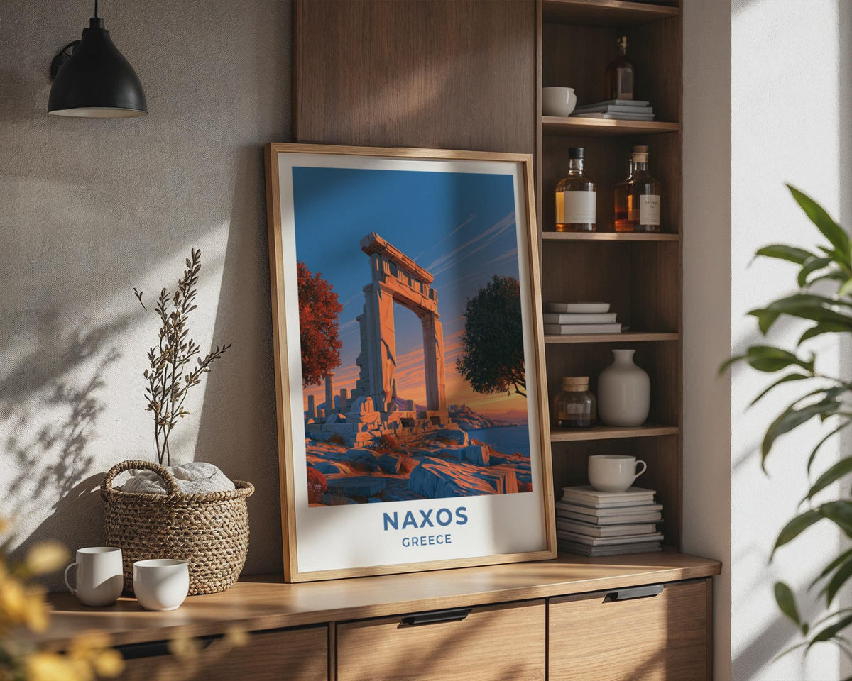 Naxos Greece Travel Poster