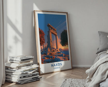 Naxos Greece Travel Poster