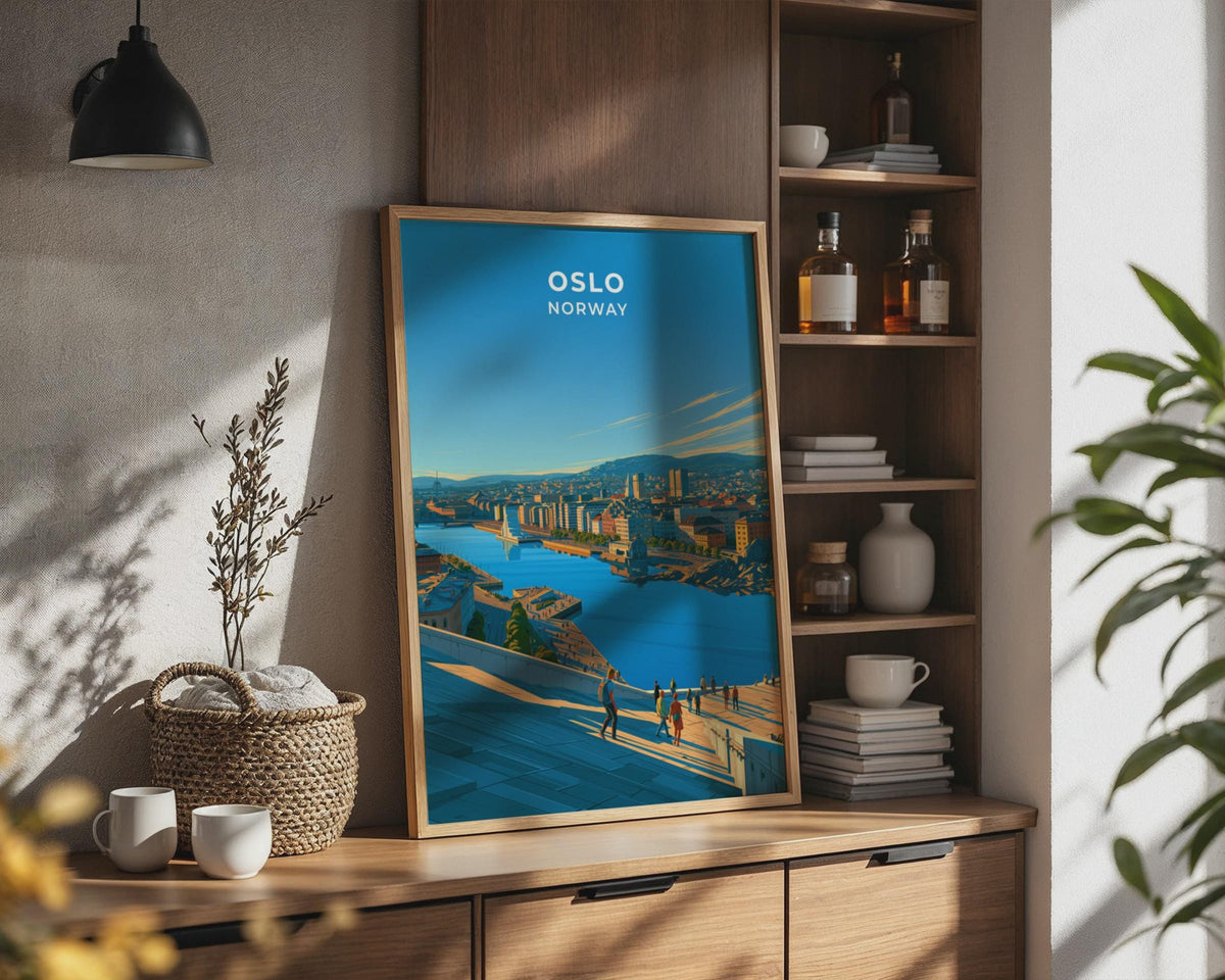 Oslo Norway Travel Poster