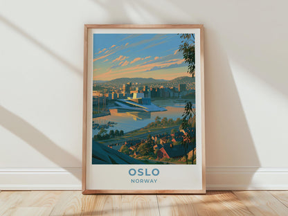 Oslo Norway Travel Poster