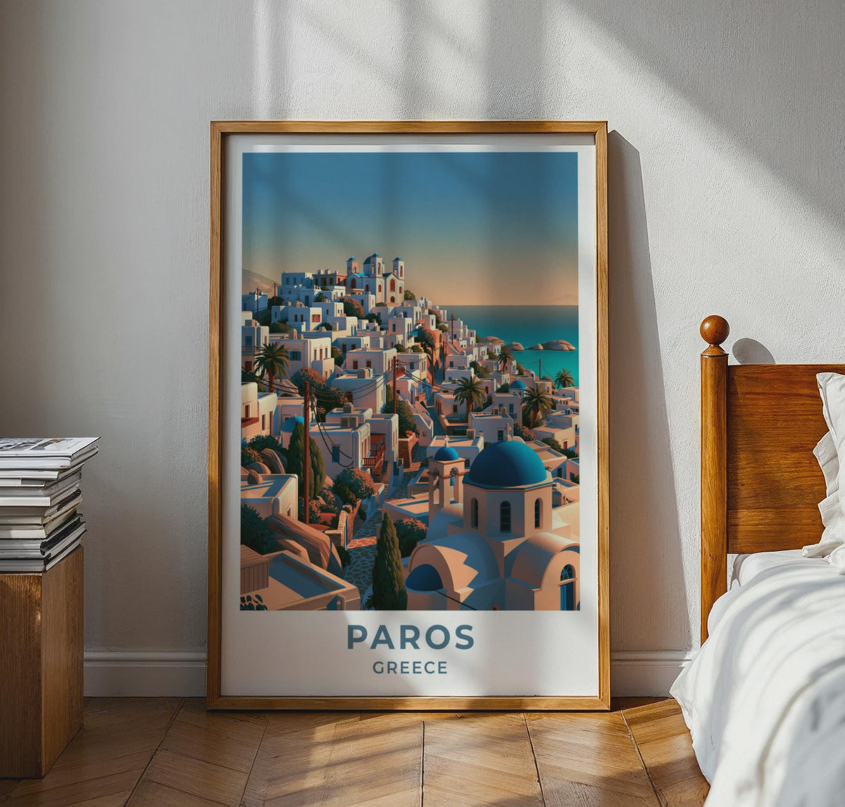Paros Greece Travel Poster