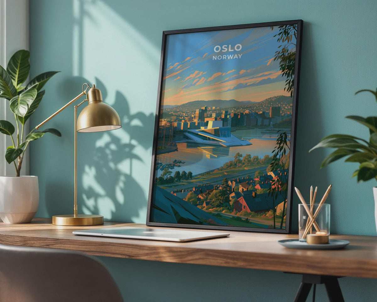 Oslo Norway Travel Poster
