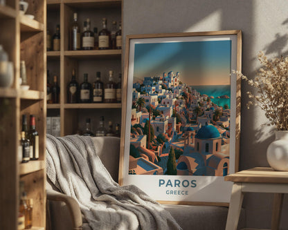 Paros Greece Travel Poster