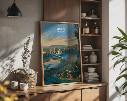 Oslo Norway Travel Poster