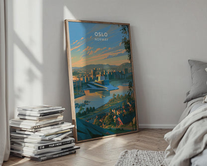 Oslo Norway Travel Poster