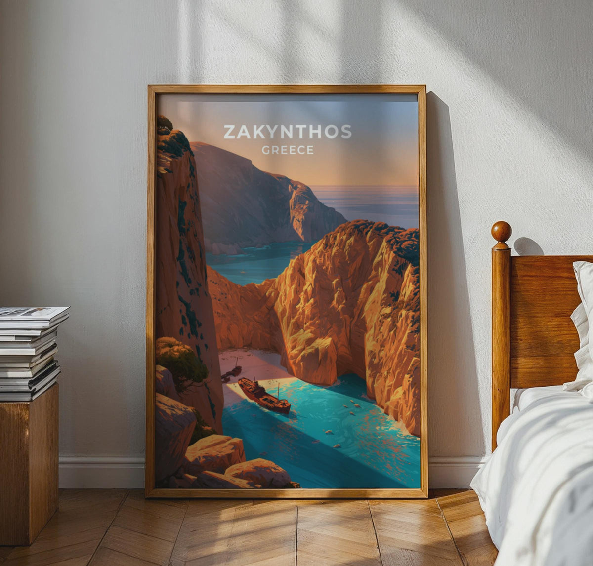 Zakynthos Greece Travel Poster