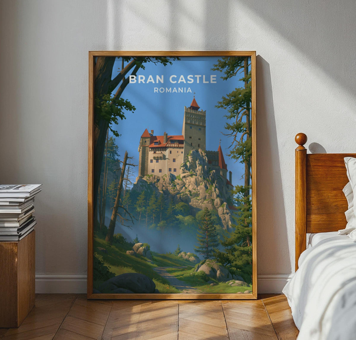 Bran Castle Romania Travel Poster