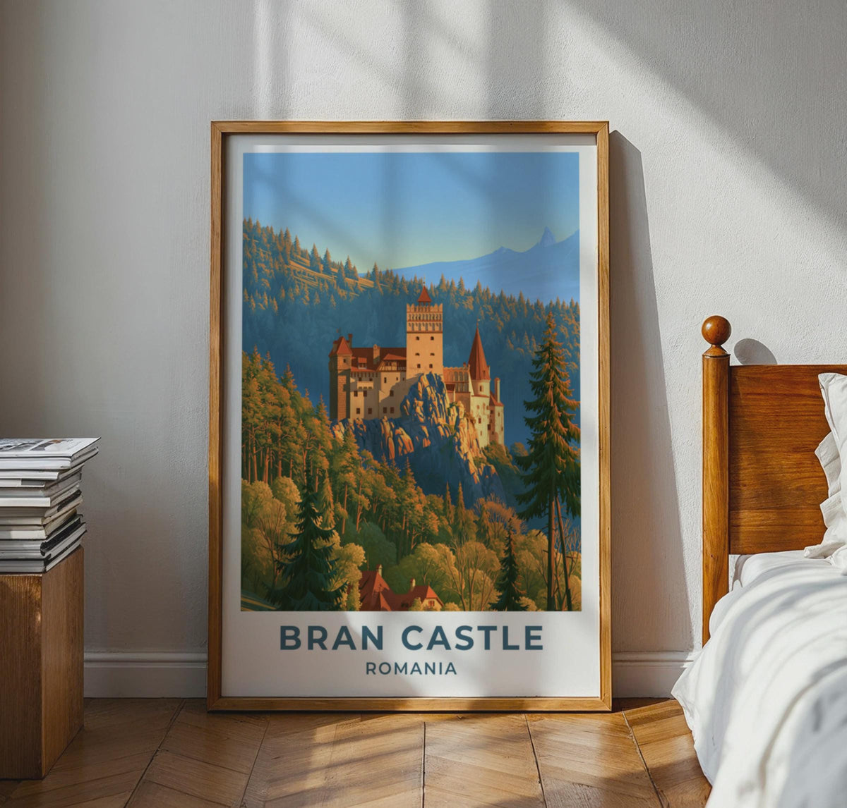 Bran Castle Romania Travel Poster