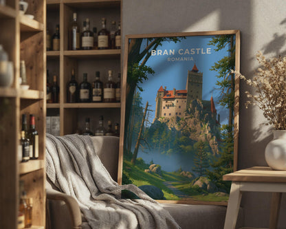 Bran Castle Romania Travel Poster