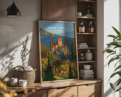 Bran Castle Romania Travel Poster