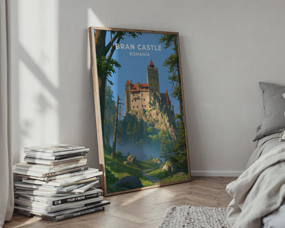 Bran Castle Romania Travel Poster