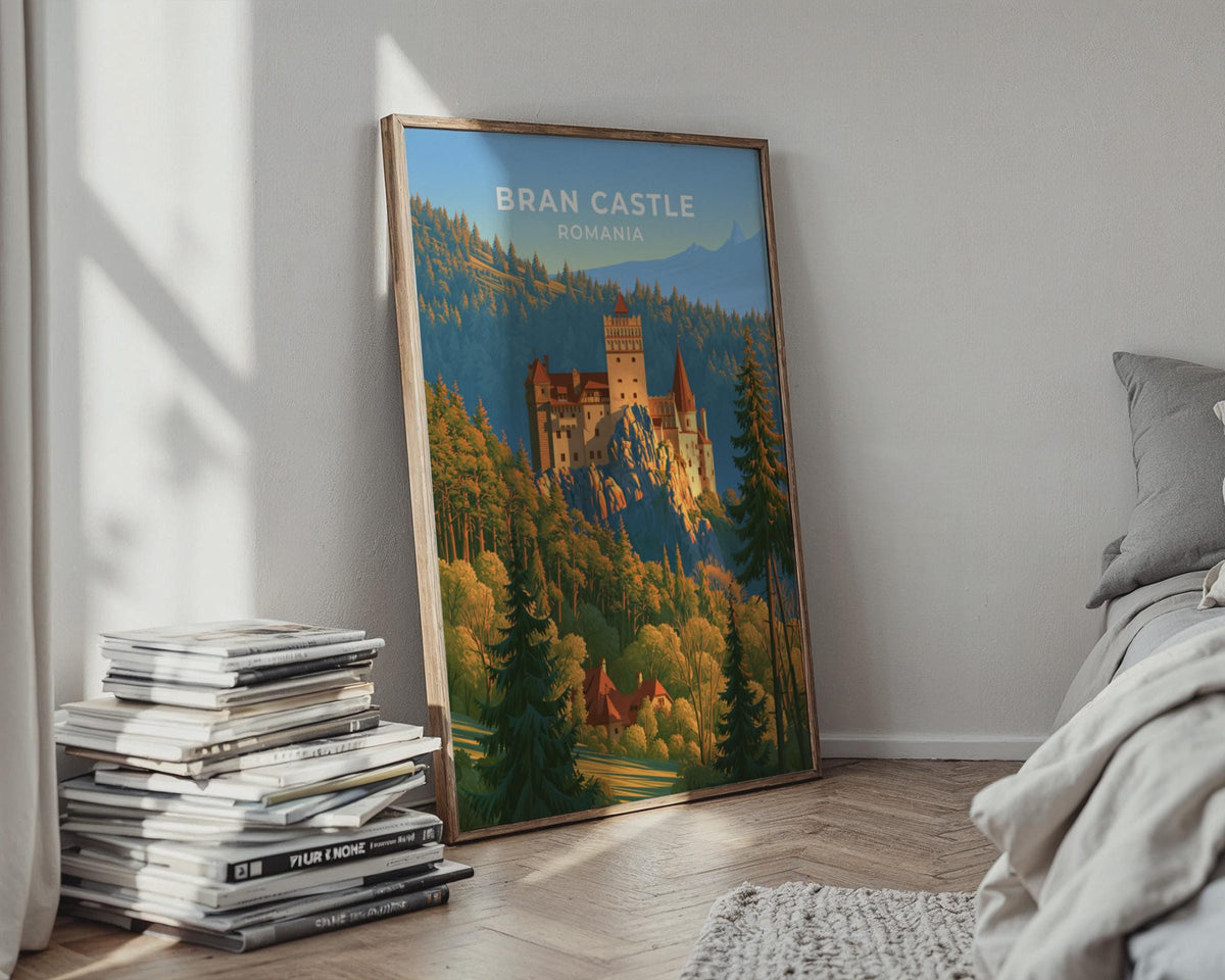 Bran Castle Romania Travel Poster