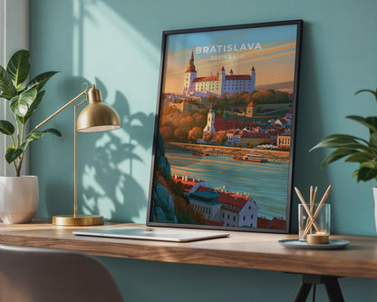 Bratislava Slovakia Travel Poster