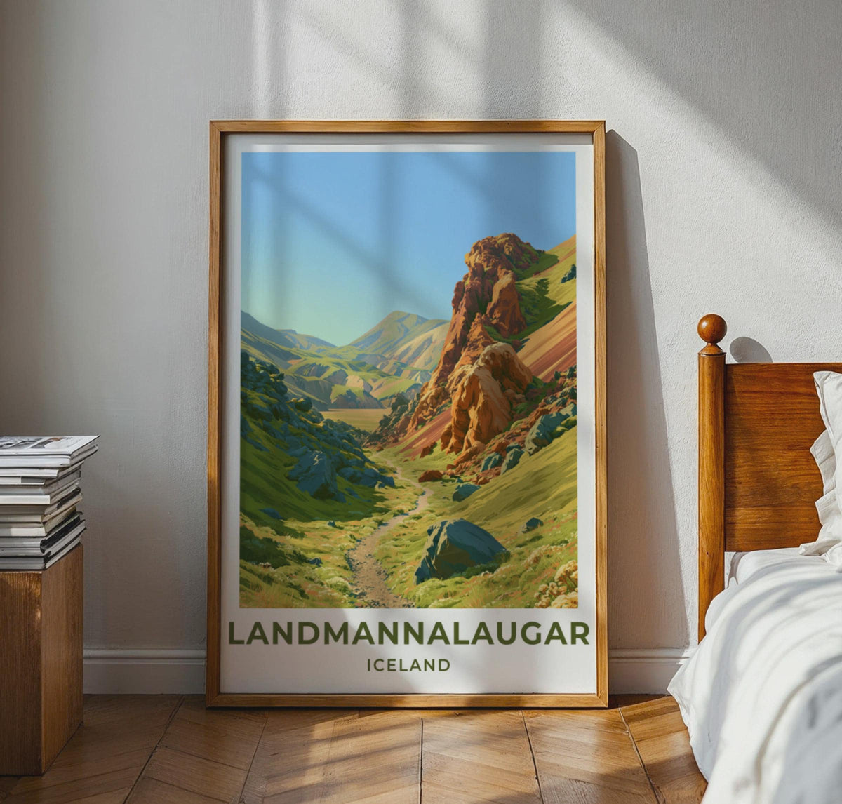 Landmannalaugar Iceland Travel Poster