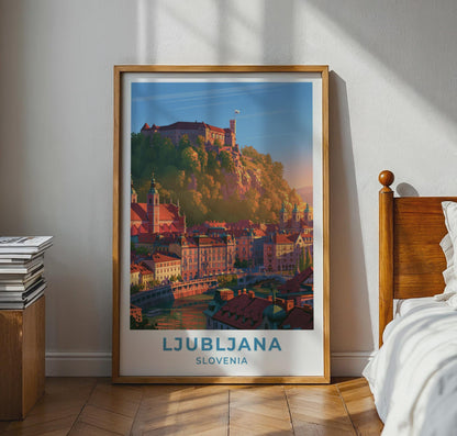 Ljubljana Slovenia Travel Poster