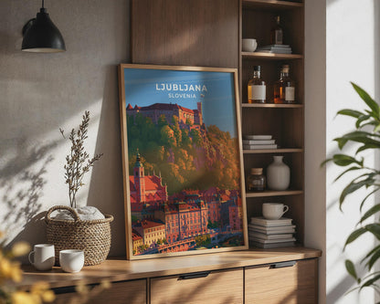 Ljubljana Slovenia Travel Poster