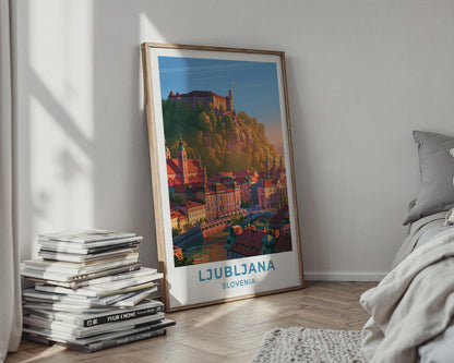 Ljubljana Slovenia Travel Poster