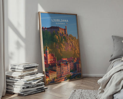 Ljubljana Slovenia Travel Poster