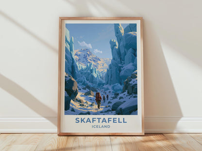 Skaftafell Iceland Travel Poster