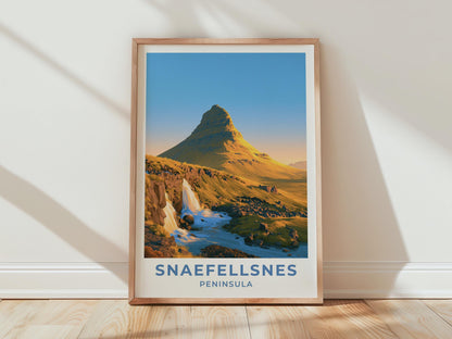 Snaefellsnes Peninsula Iceland Travel Poster