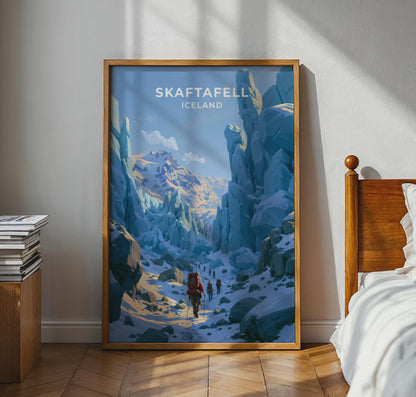 Skaftafell Iceland Travel Poster
