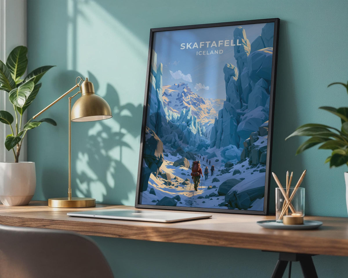Skaftafell Iceland Travel Poster