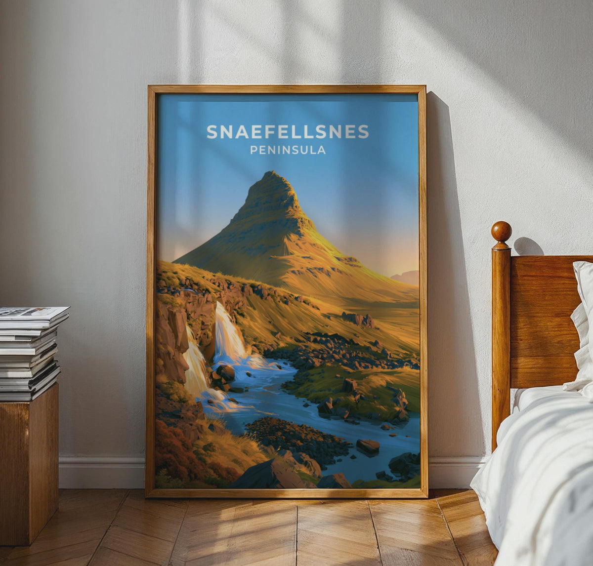 Snaefellsnes Peninsula Iceland Travel Poster