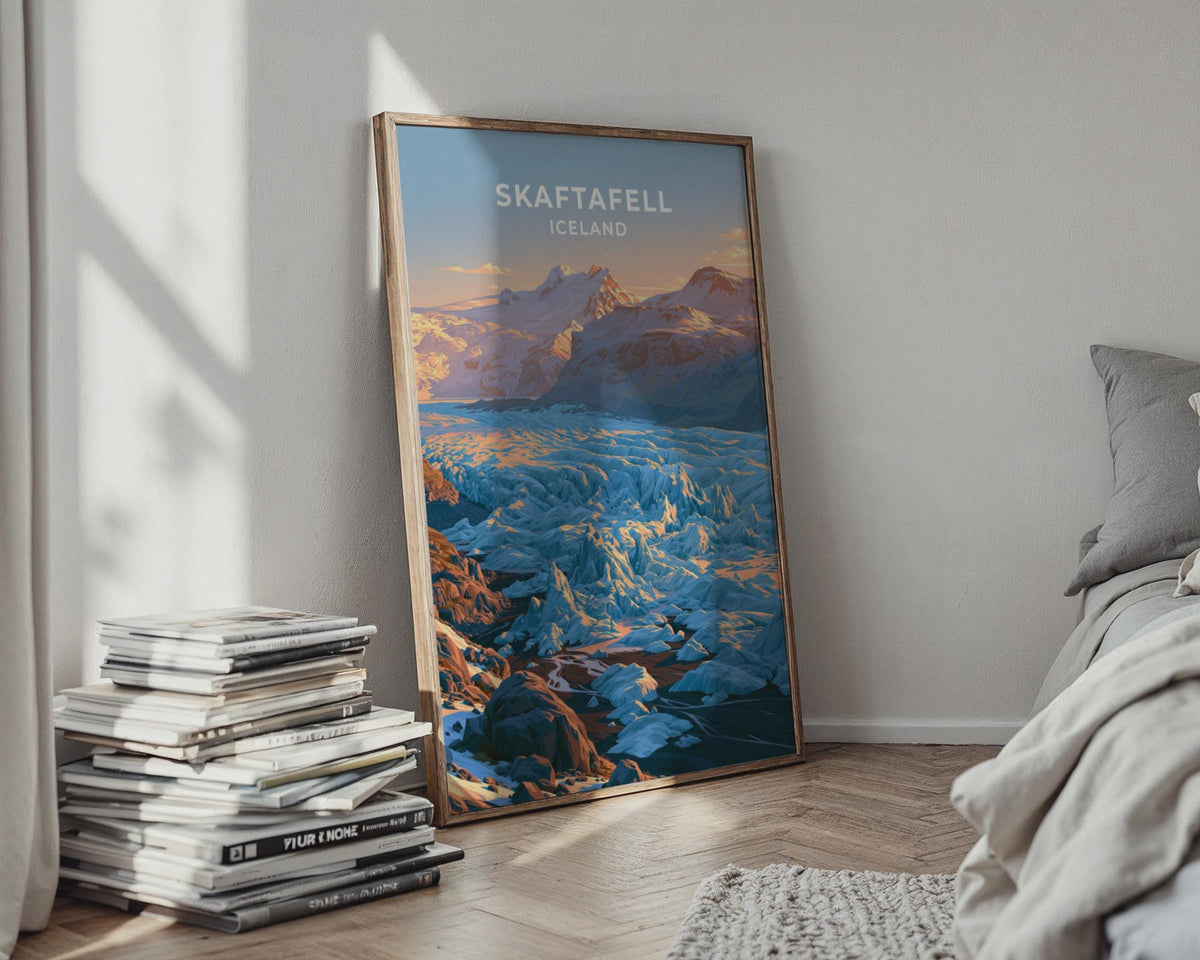 Skaftafell Iceland Travel Poster