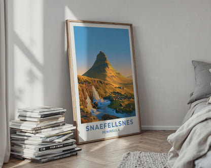 Snaefellsnes Peninsula Iceland Travel Poster