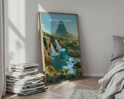 Snaefellsnes Peninsula Iceland Travel Poster