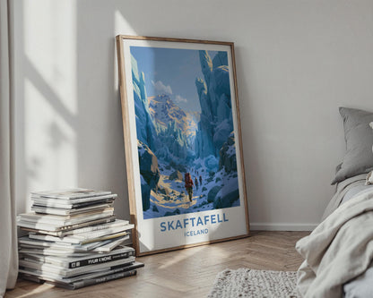 Skaftafell Iceland Travel Poster