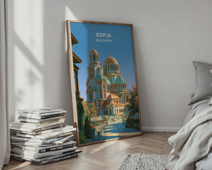 Sofia Bulgaria Travel Poster