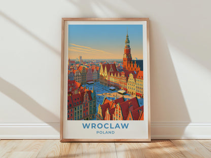 Wroclaw Poland Travel Poster