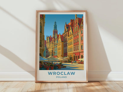 Wroclaw Poland Travel Poster