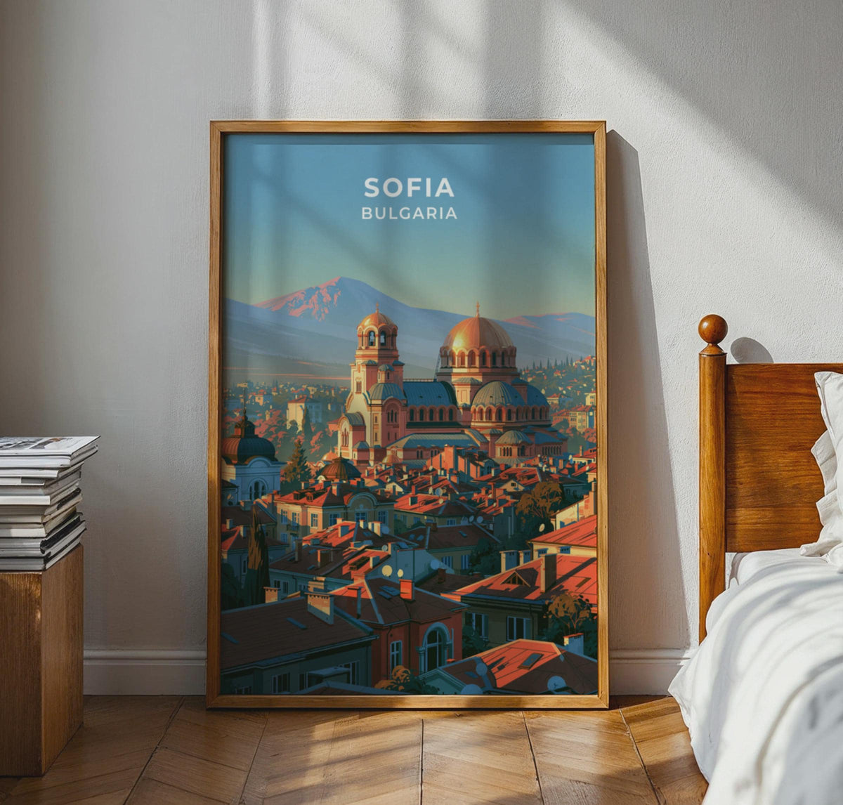 Sofia Bulgaria Travel Poster