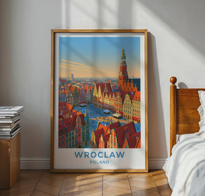 Wroclaw Poland Travel Poster