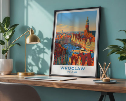 Wroclaw Poland Travel Poster