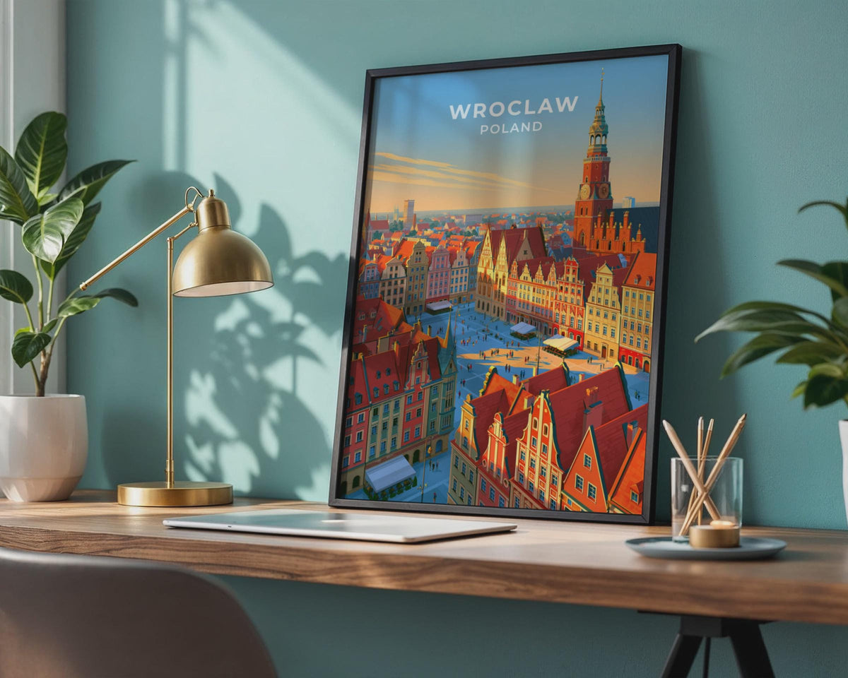 Wroclaw Poland Travel Poster