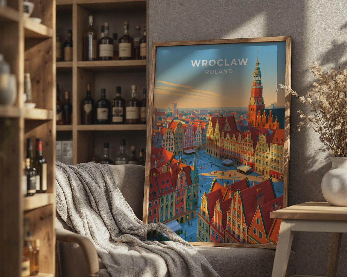 Wroclaw Poland Travel Poster