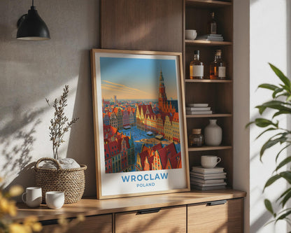 Wroclaw Poland Travel Poster