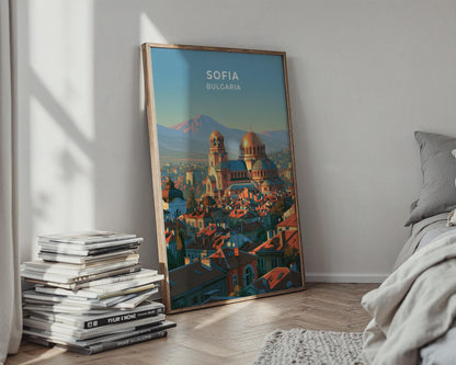 Sofia Bulgaria Travel Poster