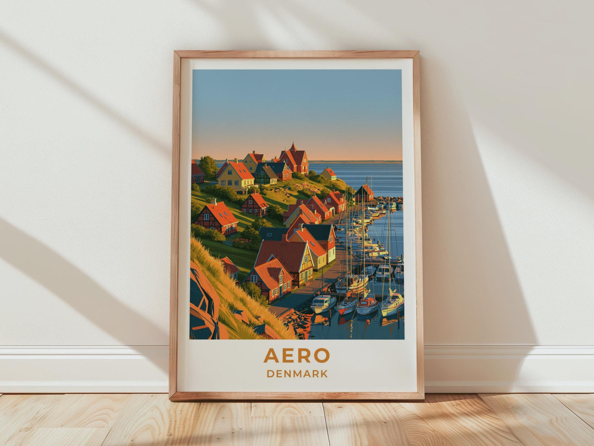 Aero Denmark Travel Poster
