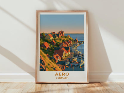 Aero Denmark Travel Poster