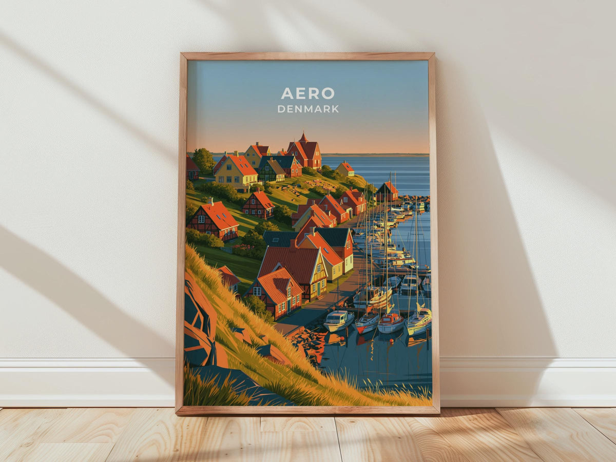 Aero Denmark Travel Poster