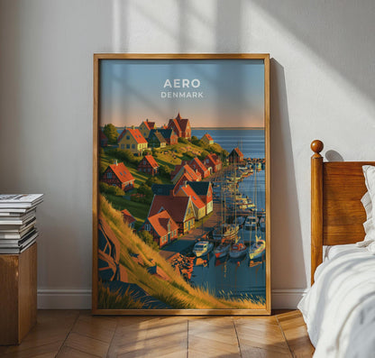 Aero Denmark Travel Poster