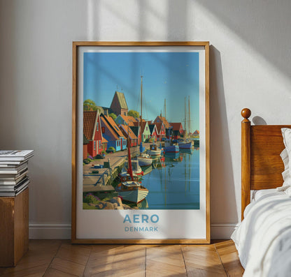 Aero Denmark Travel Poster