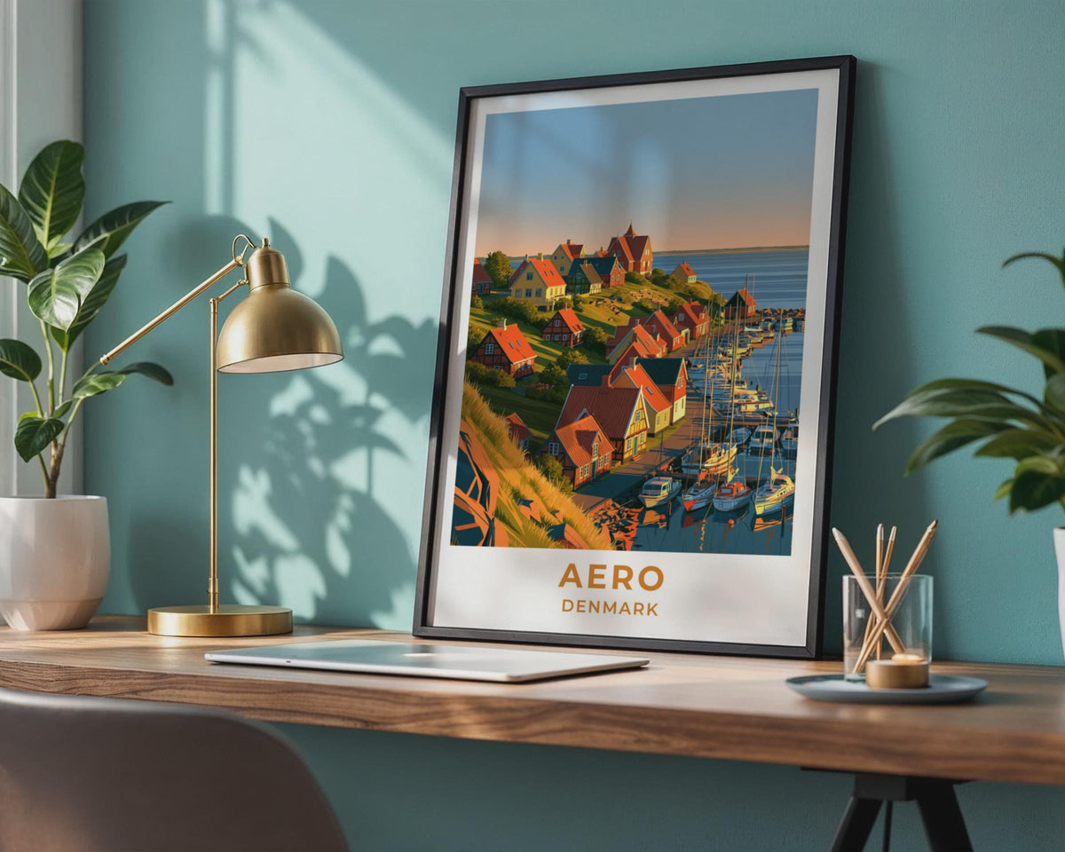 Aero Denmark Travel Poster